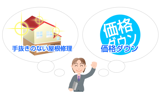 8手抜きのない屋根修理-価格ダウン