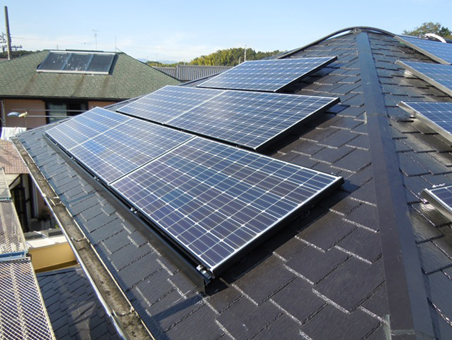 39野地板:太陽光パネル
