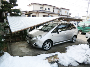 42雪止め:カーポート