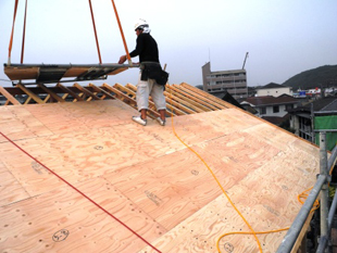 43屋根構造:野地板