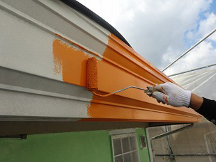 41破風板:塗装修理中