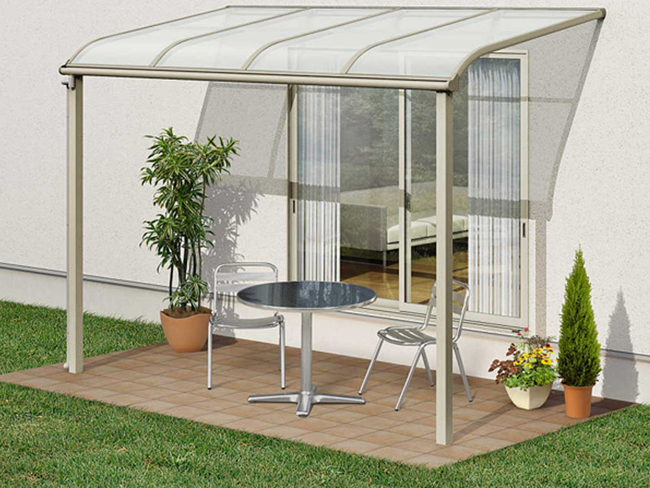 テラス屋根：アール型