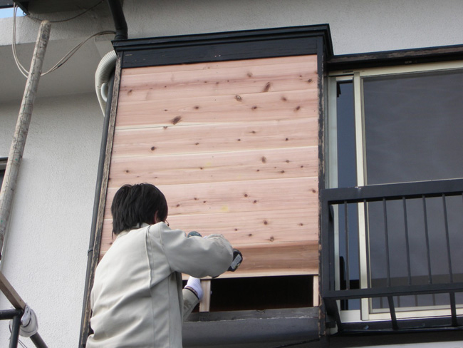 強風対策:雨戸