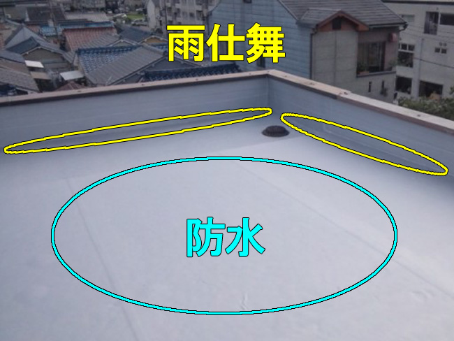 雨仕舞い:陸屋根