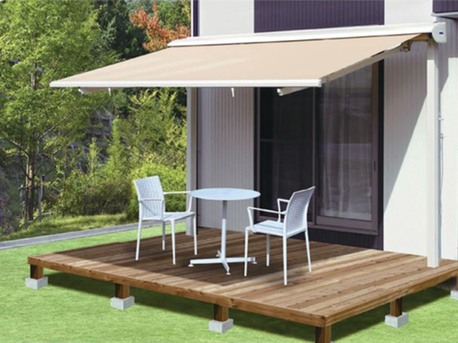 ウッドデッキ屋根3