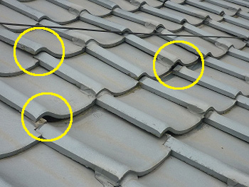 ラバーロック:かわら隙間